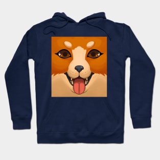 Red Dog face Hoodie